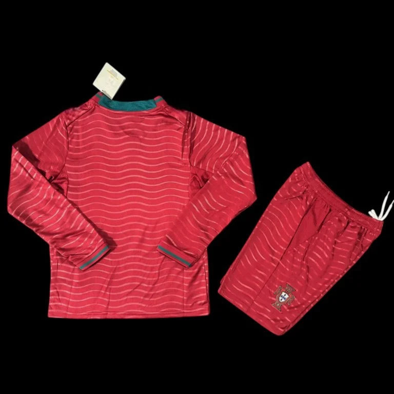 Portugal Maillot Manches Longues Domicile CDM 26 – Enfant