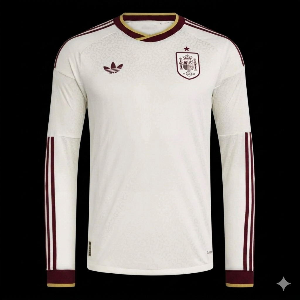 MAILLOT ESPAGNE EXTÉRIEUR MANCHES LONGUES COUPE DU MONDE 2026