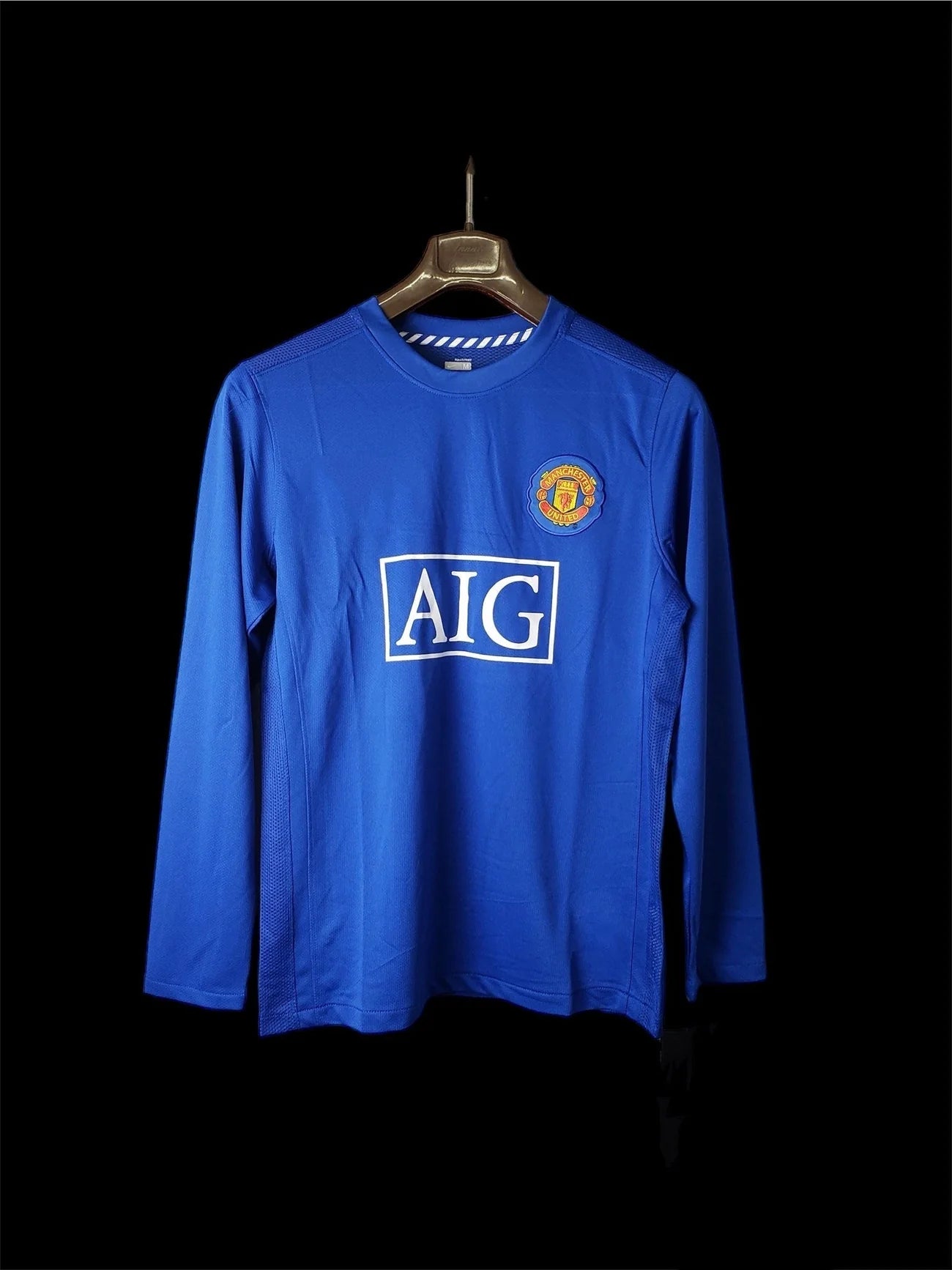 MAILLOT MANCHESTER UNITED EXTÉRIEUR 2008/2009 VERSION MANCHES LONGUES