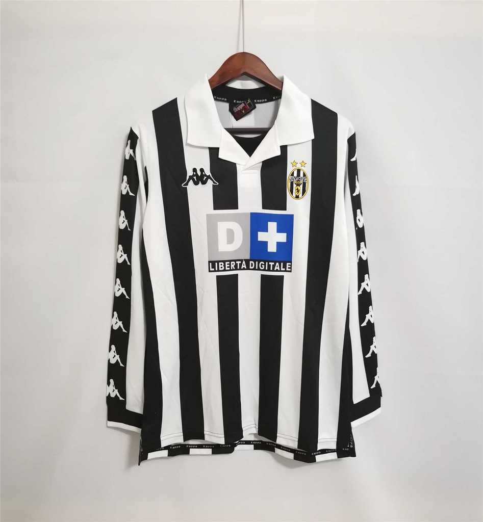 MAILLOT RÉTRO JUVENTUS DOMICILE 1999/2000 VERSION MANCHES LONGUES