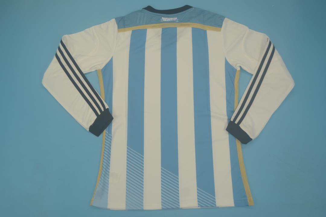 MAILLOT ARGENTINE DOMICILE 2014 VERSION MANCHES LONGUES