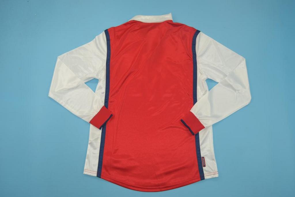 MAILLOT RETRO ARSENAL DOMICILE 1998 VERSION MANCHES LONGUES