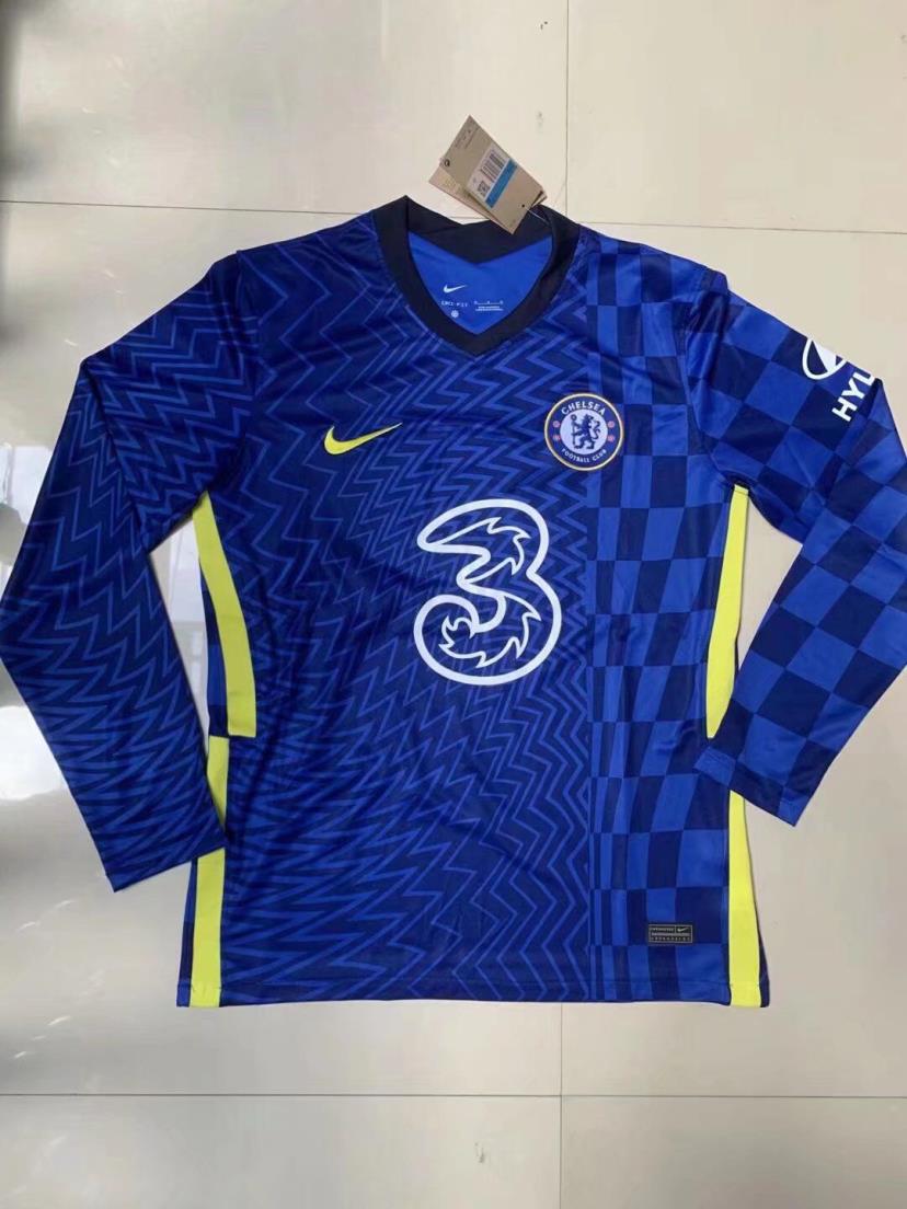 MAILLOT CHELSEA DOMICILE 2021/2022 VERSION MANCHES LONGUES