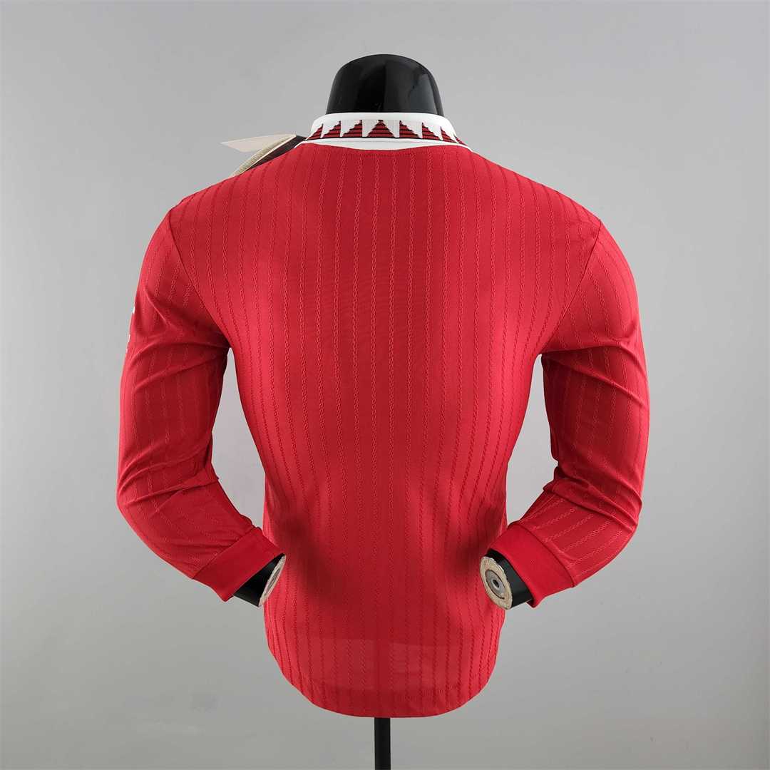 MAILLOT MANCHESTER UNITED DOMICILE 2022/20223 VERSION MANCHES LONGUES