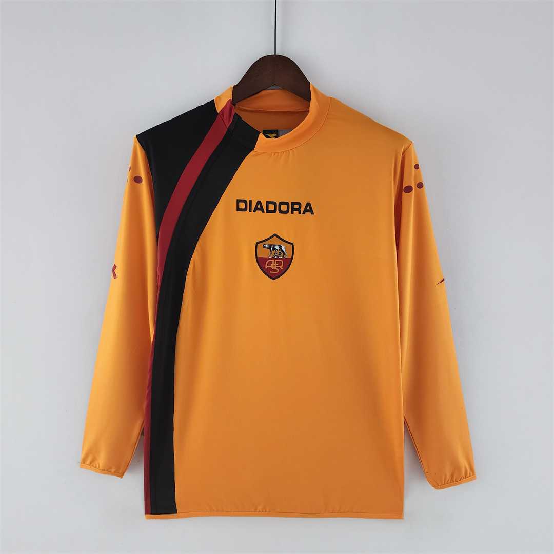 MAILLOT AS ROMA DOMICILE 2005/2006 VERSION MANCHES LONGUES