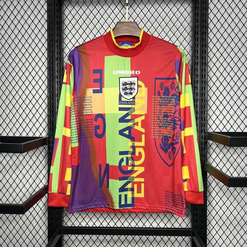 MAILLOT ANGLETERRE DOMICILE 1995/1996 VERSION MANCHES LONGUES