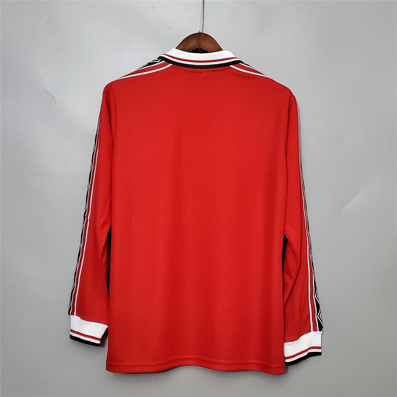 MAILLOT MANCHESTER UNITED DOMICILE 1998/1999 VERSION MANCHES LONGUES