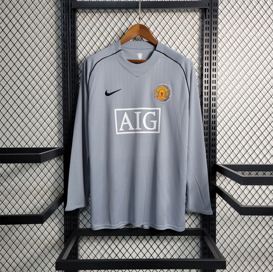 MAILLOT MANCHESTER UNITED 2007/2008 VERSION MANCHES LONGUES
