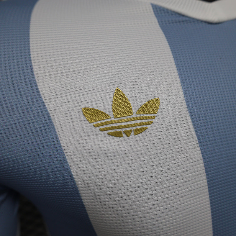 MAILLOT ARGENTINE 50th ANNIVERSAIRE VERSION MANCHES LONGUES
