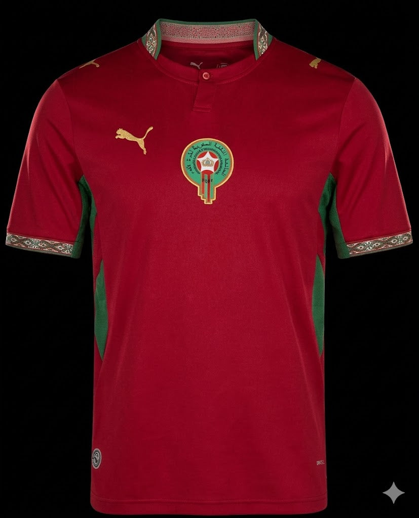 MAILLOT MAROC DOMICILE COUPE DU MONDE 2026