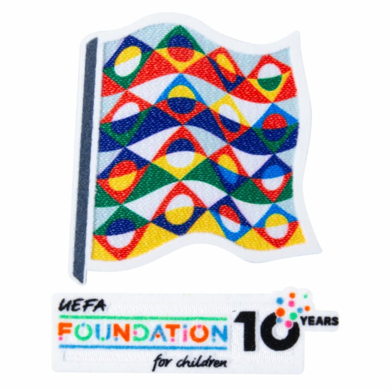 BADGE UEFA NATIONS LEAGUE + FOUNDATION FOR CHILDREN 10 YEARS ANNIVERSARY