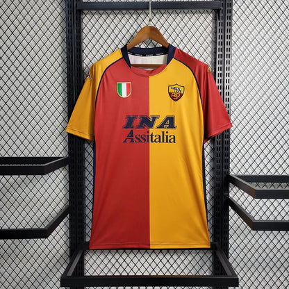 MAILLOT DE FOOTBALL HOME AS ROMA 2001/2002 KAPPA MAILLOT DE FOOTBALL HOME AS ROMA 2001/2002 KAPPA