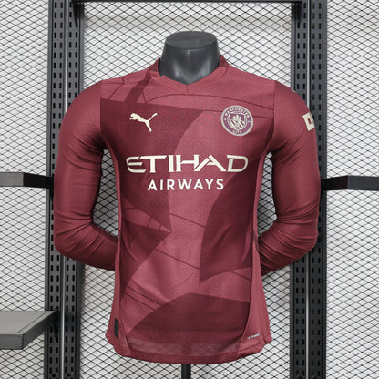 MAILLOT MANCHESTER CITY MANCHES LONGUES THIRD 2024/2025