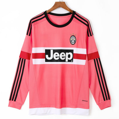 Maillot 2015-2016 Juventus Extérieur Manches Longues Retro
