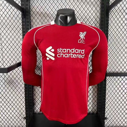 Maillot 25/26 Liverpool Domicile player Manches Longues