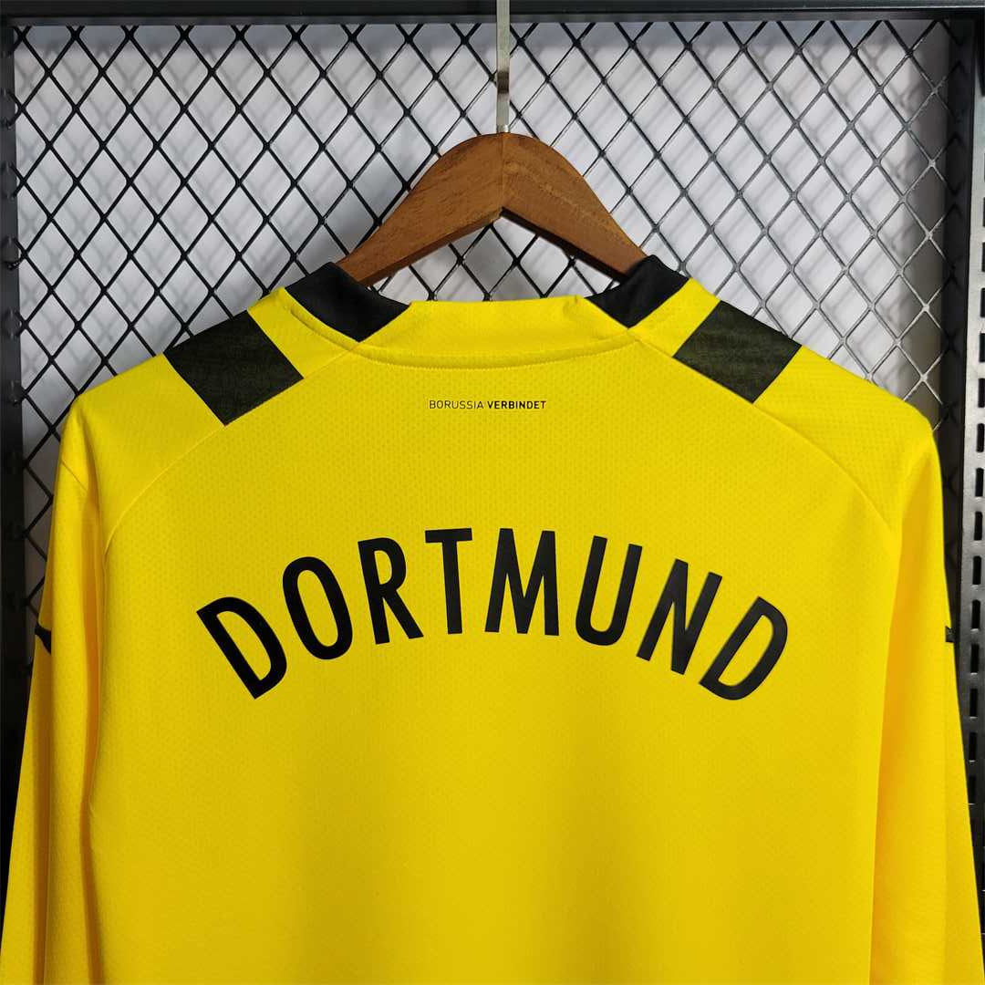 MAILLOT DORTMUND DOMICILE 2022/2023 VERSION MANCHES LONGUES