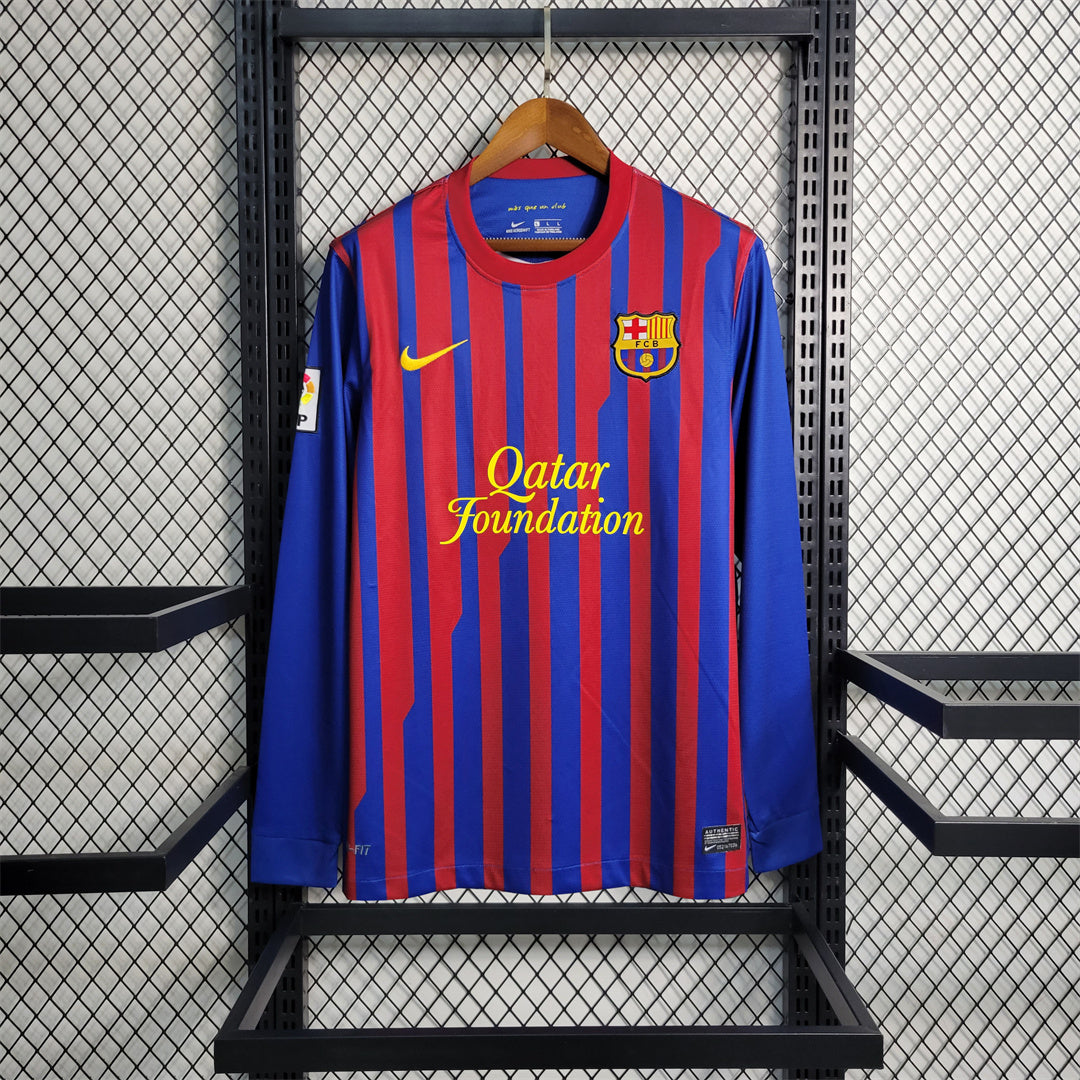 MAILLOT BARCELONE DOMICILE 2011/2012 VERSION MANCHES LONGUES