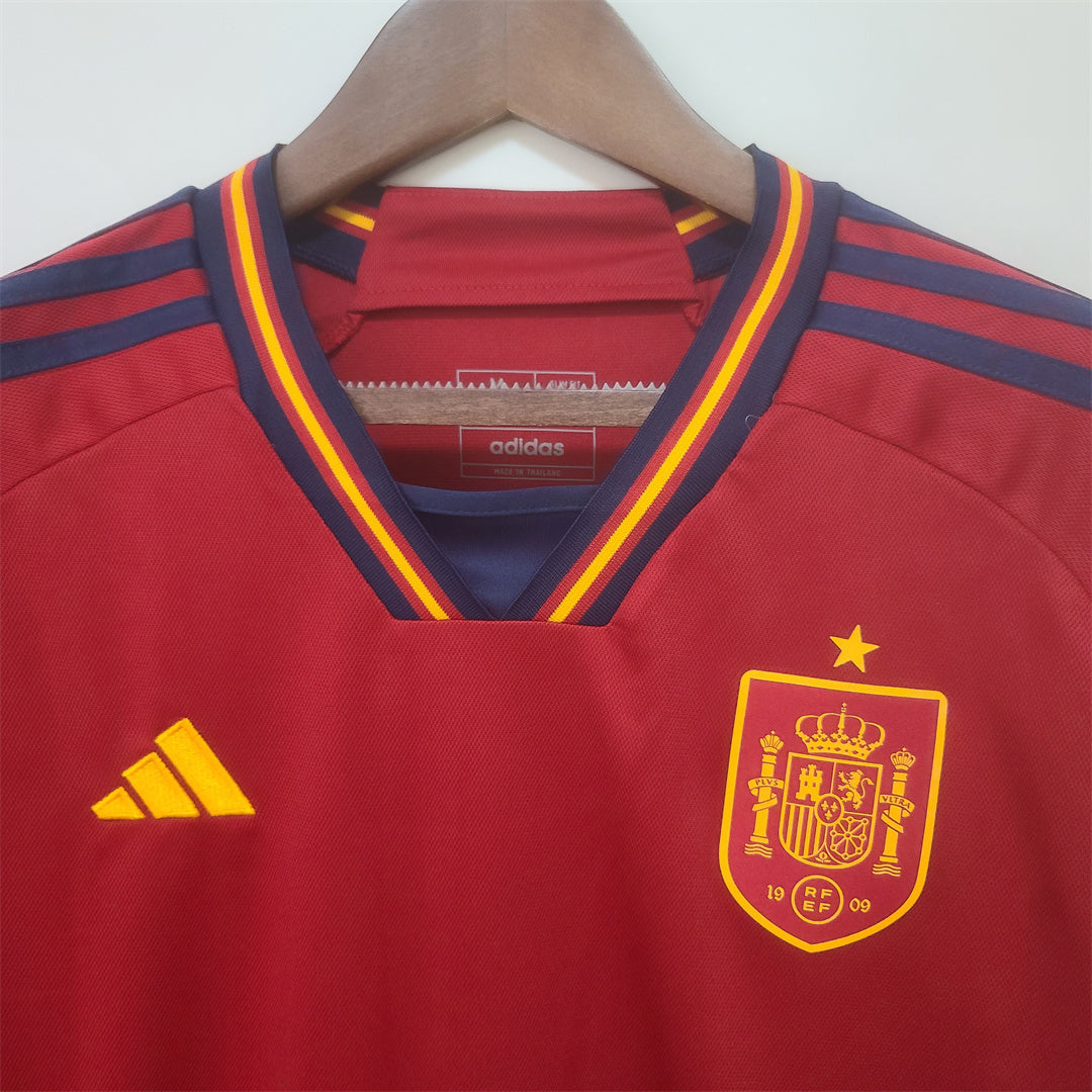 MAILLOT ESPAGNE DOMICILE 2022 VERSION MANCHES LONGUES