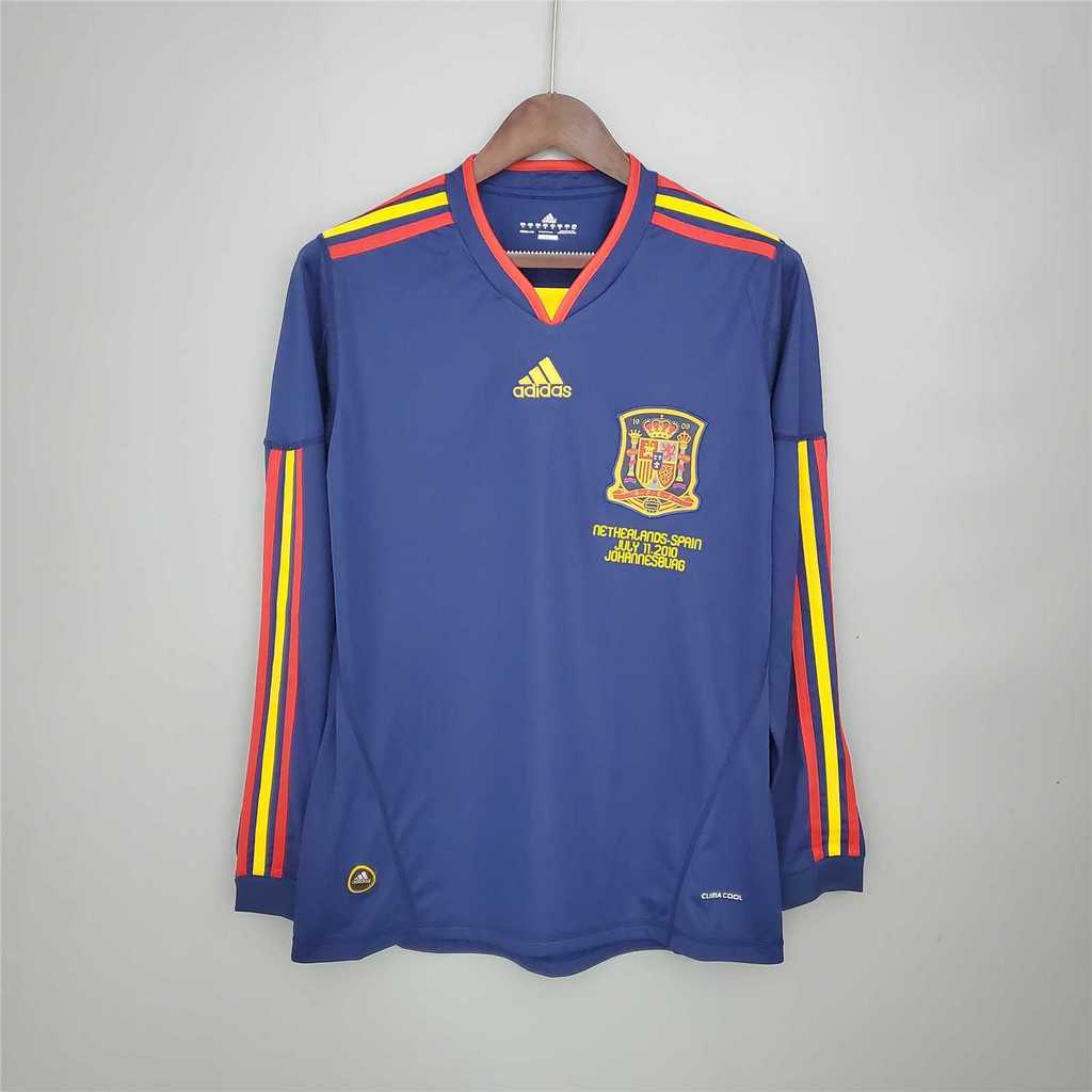 MAILLOT ESPAGNE EXTÉRIEUR 2010 VERSION MANCHES LONGUES