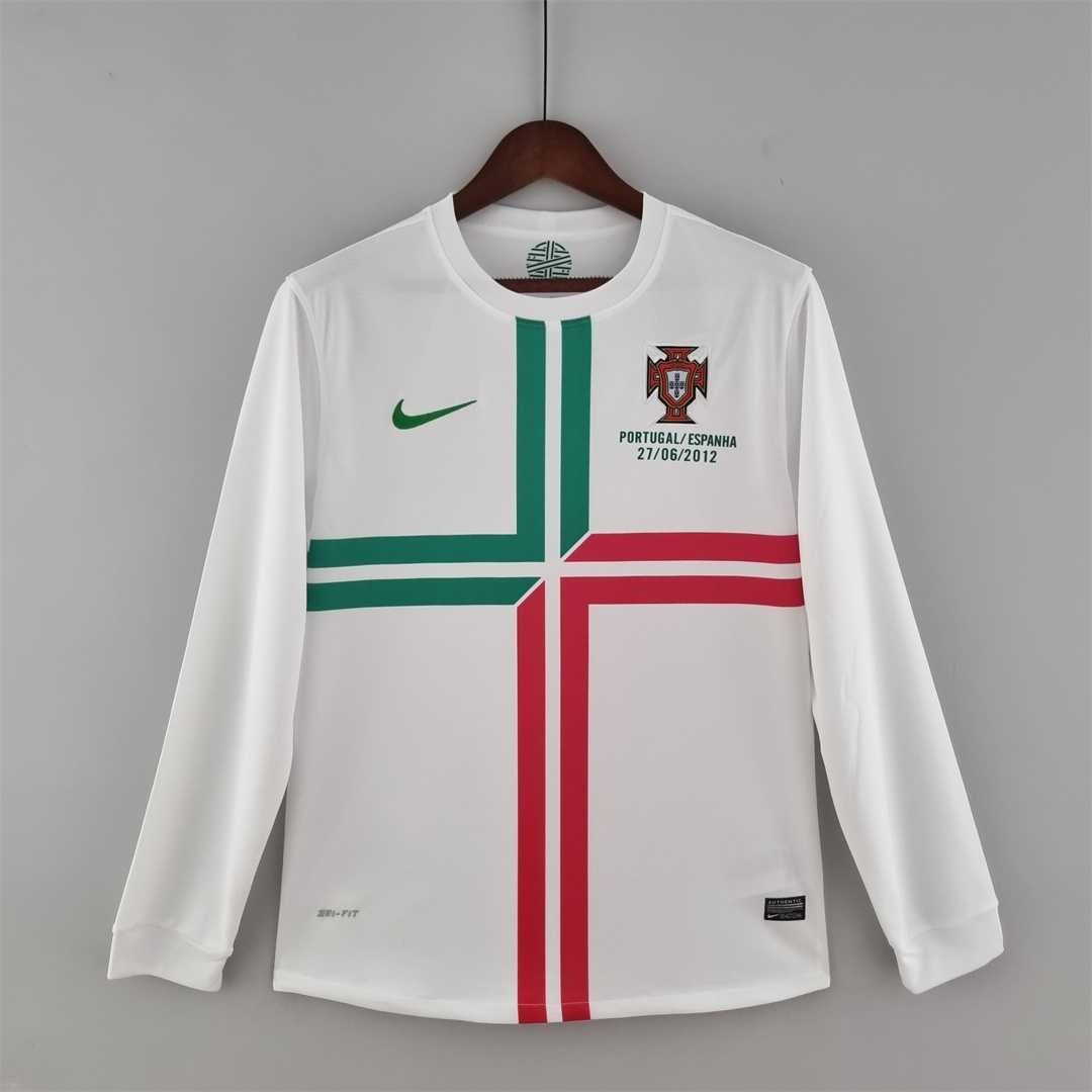 MAILLOT PORTUGAL EXTÉRIEUR 2012 VERSION MANCHES LONGUES