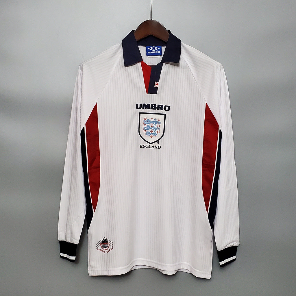 MAILLOT ANGLETERRE DOMICILE 1998 VERSION MANCHES LONGUES