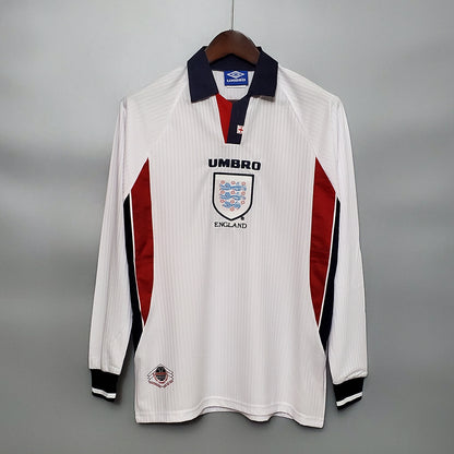 MAILLOT ANGLETERRE DOMICILE 1998 VERSION MANCHES LONGUES