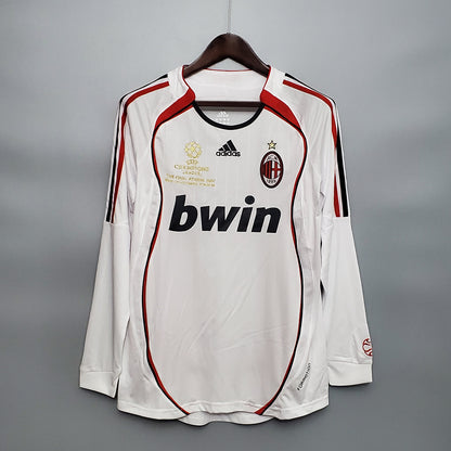 MAILLOT RÉTRO AC MILAN EXTÉRIEUR 2006/2007 VERSION MANCHES LONGUES