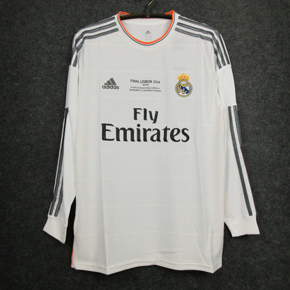 MAILLOT RÉTRO REAL MADRID DOMICILE 2013/2014 VERSION MANCHES LONGUES