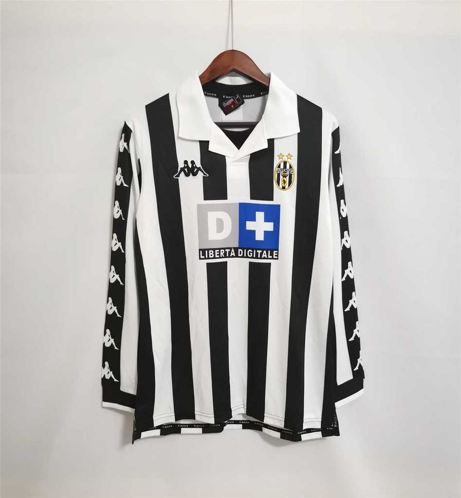 MAILLOT RÉTRO JUVENTUS DOMICILE 1999/2000 VERSION MANCHES LONGUES