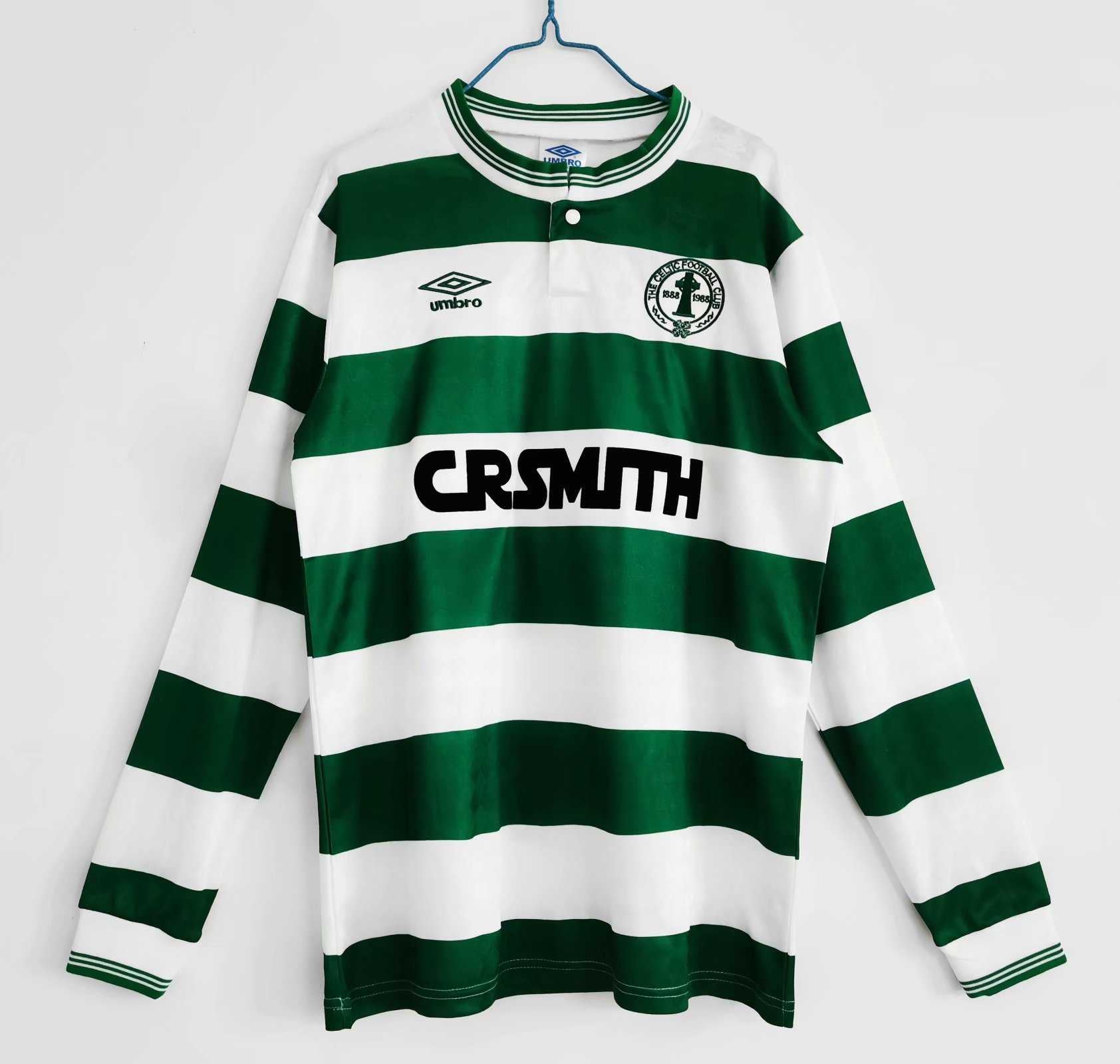 MAILLOT RÉTRO CELTIC DOMICILE 1987/1989 VERSION MANCHES LONGUES