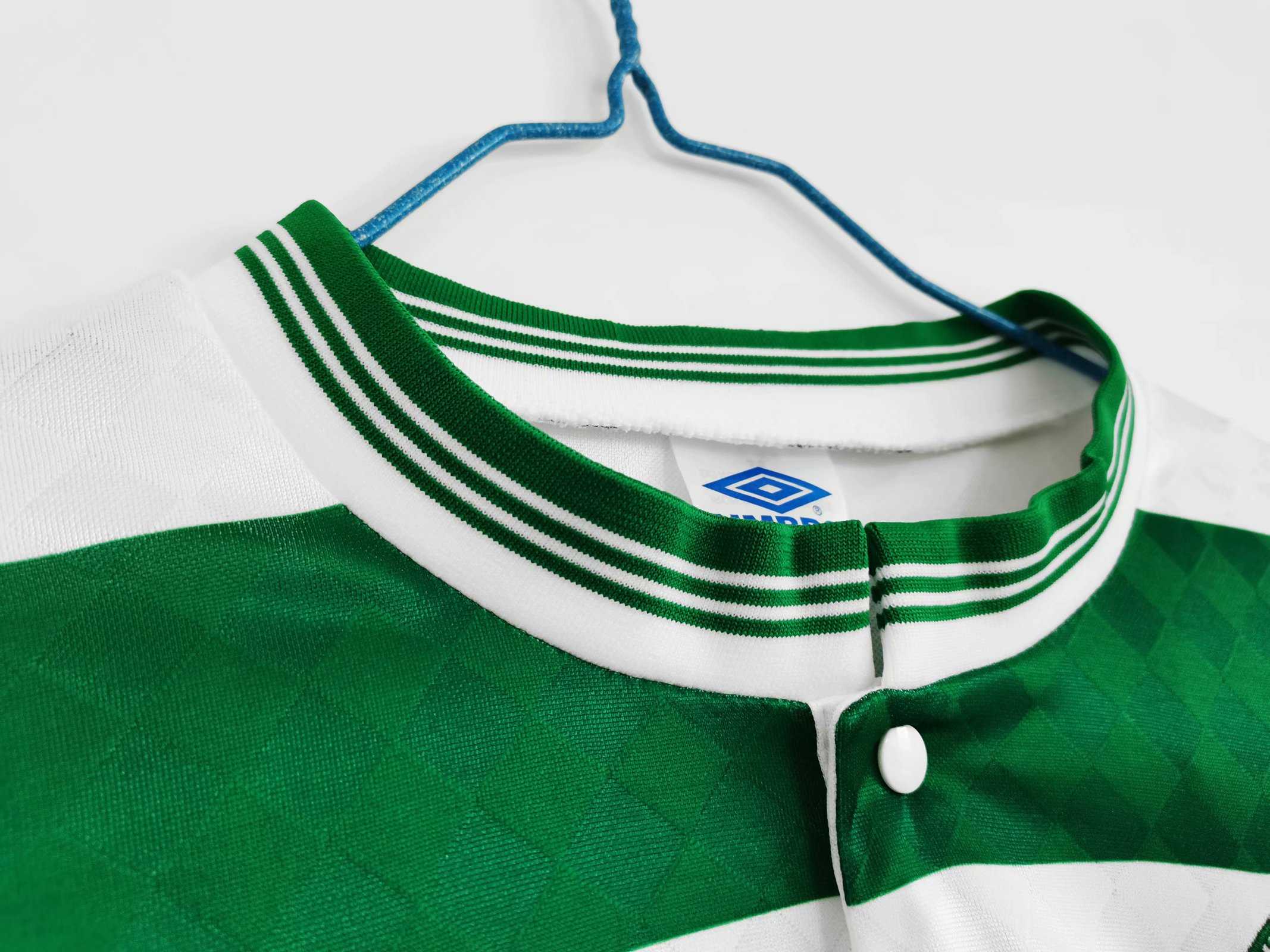 MAILLOT RÉTRO CELTIC DOMICILE 1987/1989 VERSION MANCHES LONGUES