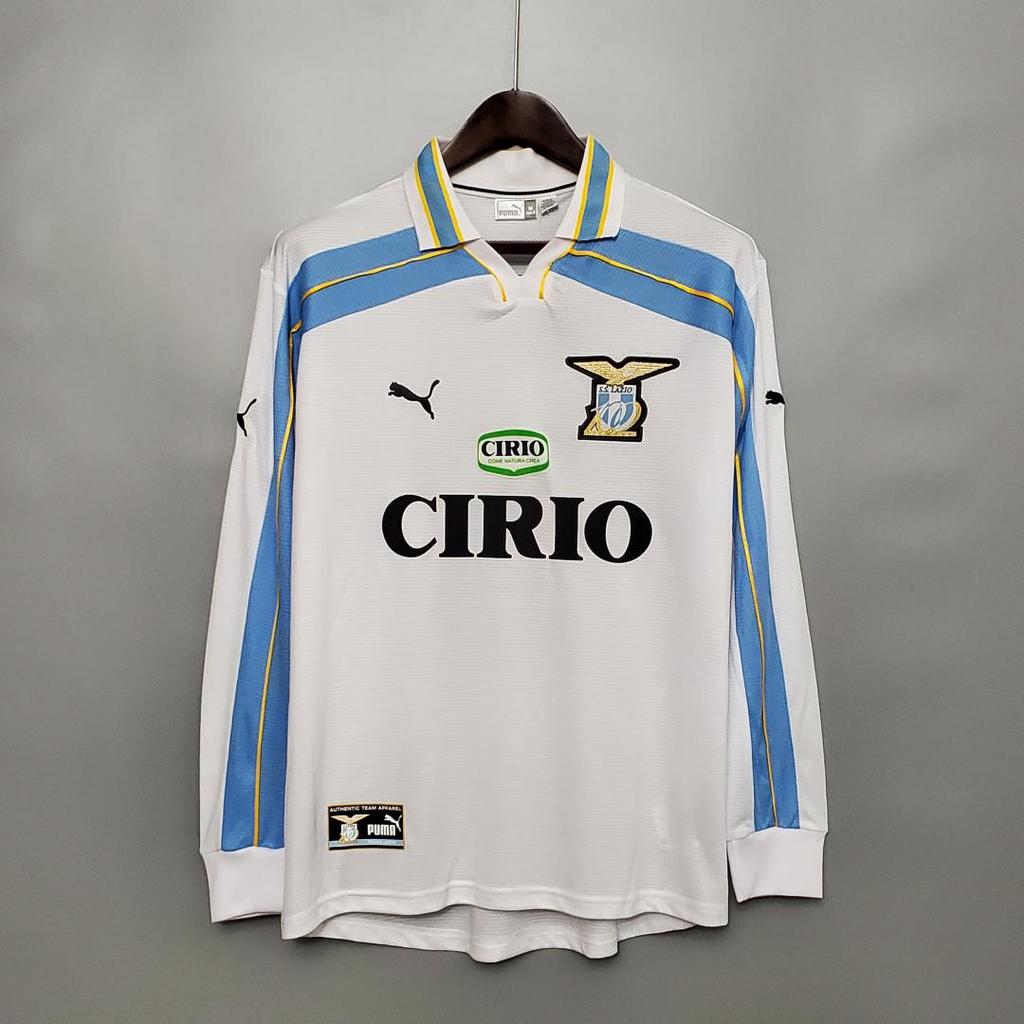 MAILLOT RÉTRO LAZIO 1998/2000 VERSION MANCHES LONGUES