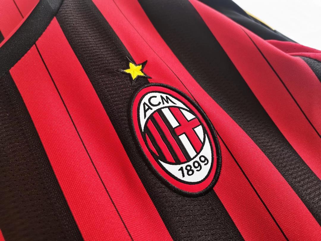 MAILLOT RETRO AC MILAN DOMICILE 2013/2014 VERSION MANCHES LONGUES