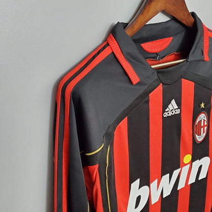 MAILLOT RÉTRO AC MILAN DOMICILE 2006/2007 VERSION MANCHES LONGUES