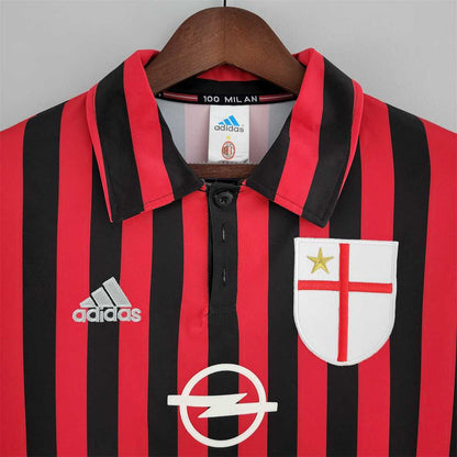 MAILLOT RETRO AC MILAN DOMICILE 1999/2000 VERSION MANCHES LONGUES