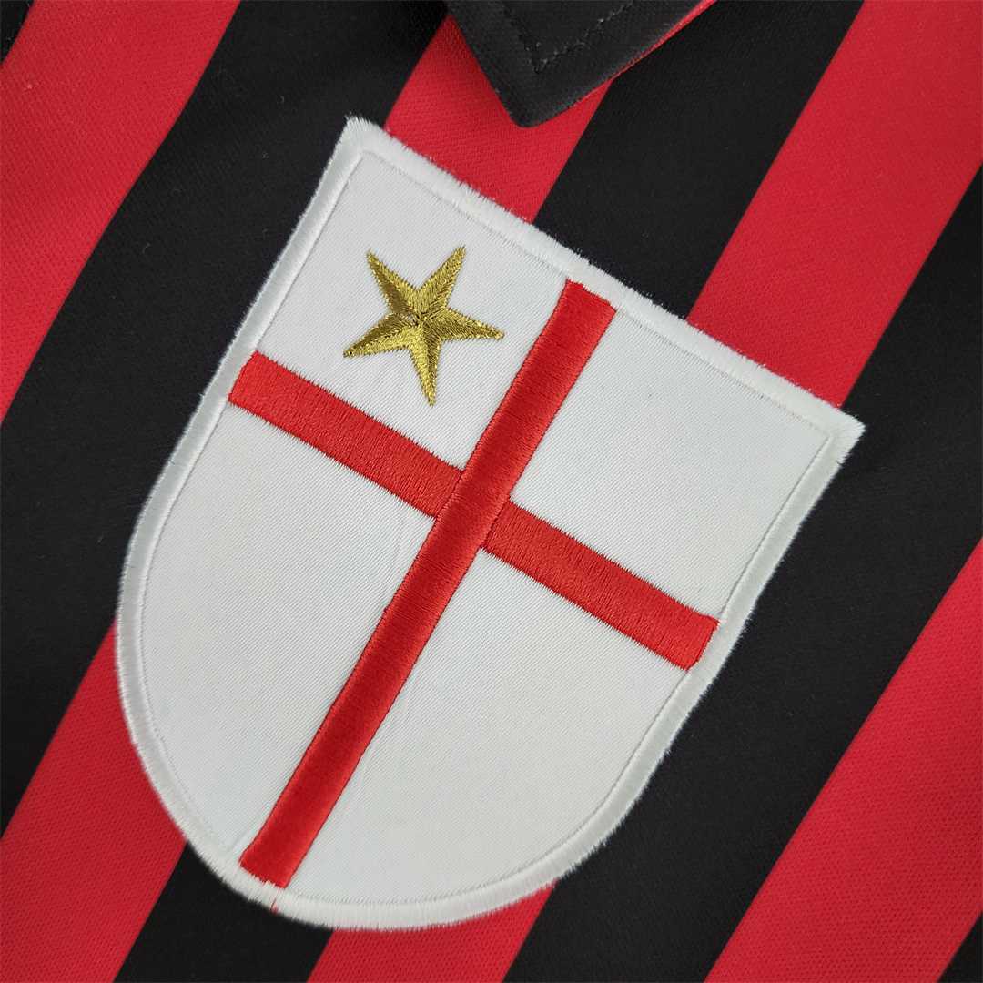 MAILLOT RETRO AC MILAN DOMICILE 1999/2000 VERSION MANCHES LONGUES