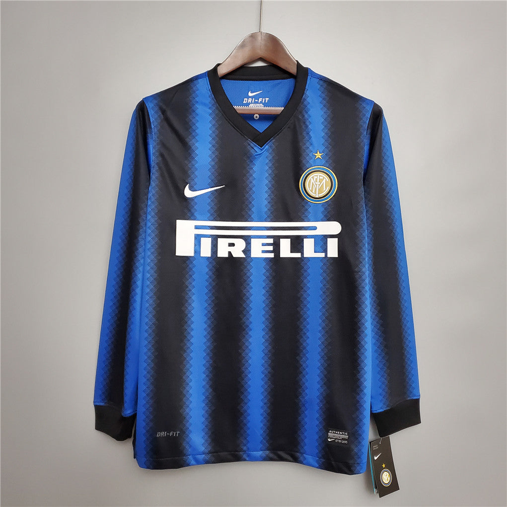 MAILLOT RETRO INTER MILAN DOMICILE 2010/2011 VERSION MANCHES LONGUES