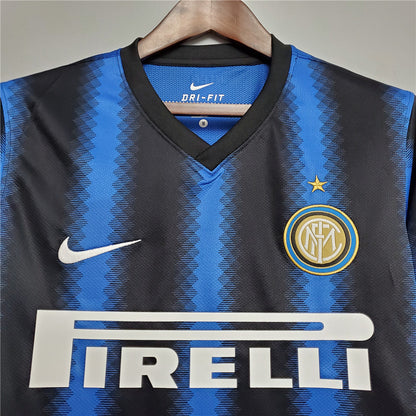 MAILLOT RETRO INTER MILAN DOMICILE 2010/2011 VERSION MANCHES LONGUES