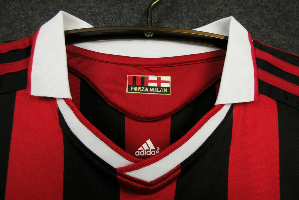 MAILLOT RETRO AC MILAN DOMICILE 2009/2010 VERSION MANCHES LONGUES