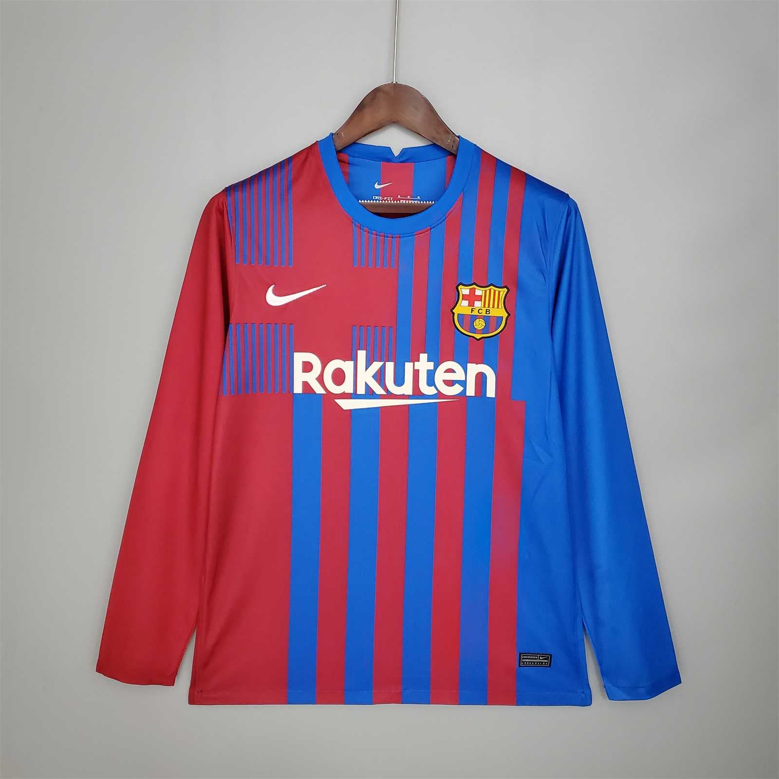 MAILLOT BARCELONE DOMICILE 2021/2022 VERSION MANCHES LONGUES