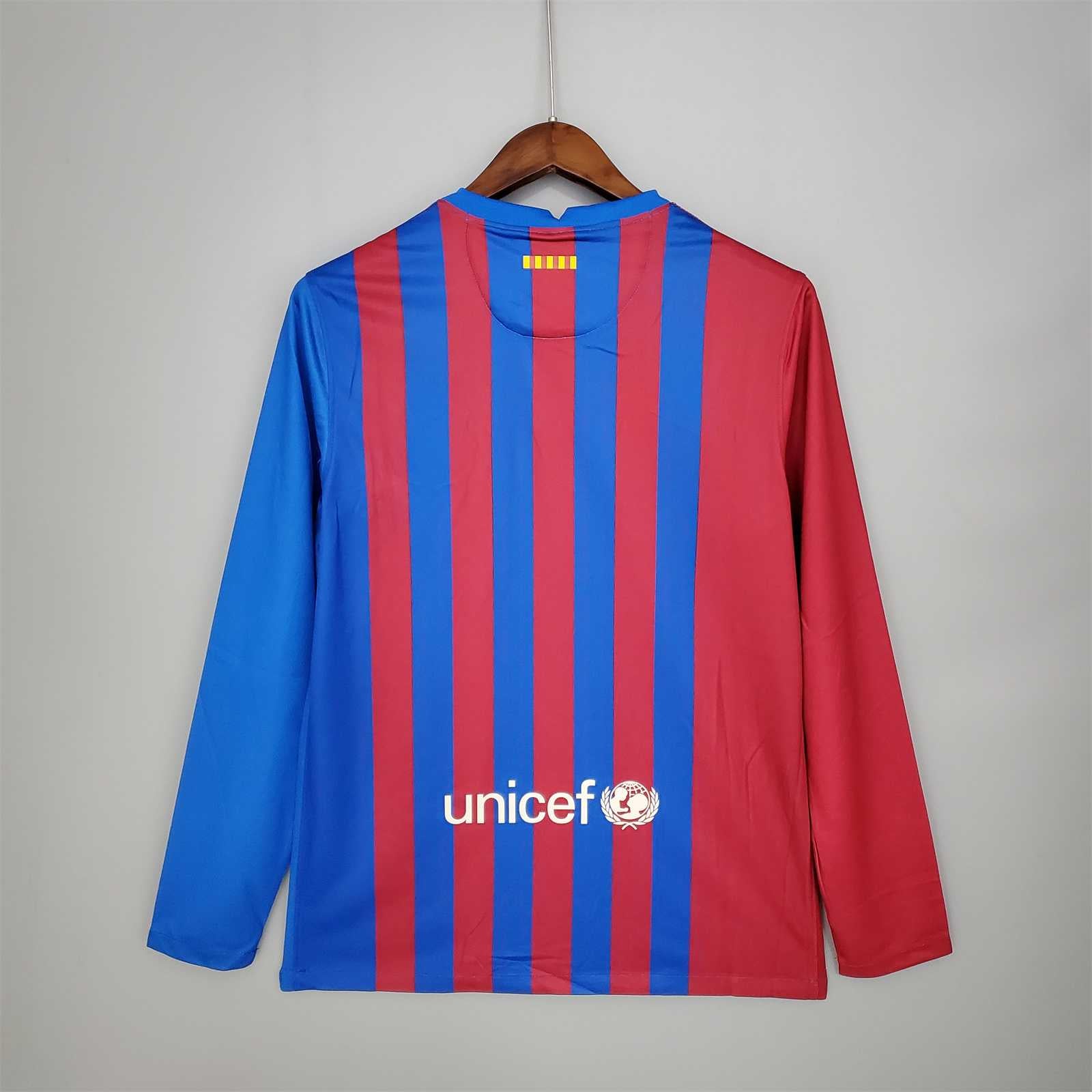 MAILLOT BARCELONE DOMICILE 2021/2022 VERSION MANCHES LONGUES