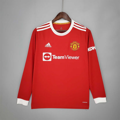 MAILLOT MANCHESTER UNITED DOMICILE 2021/2022 VERSION MANCHES LONGUES