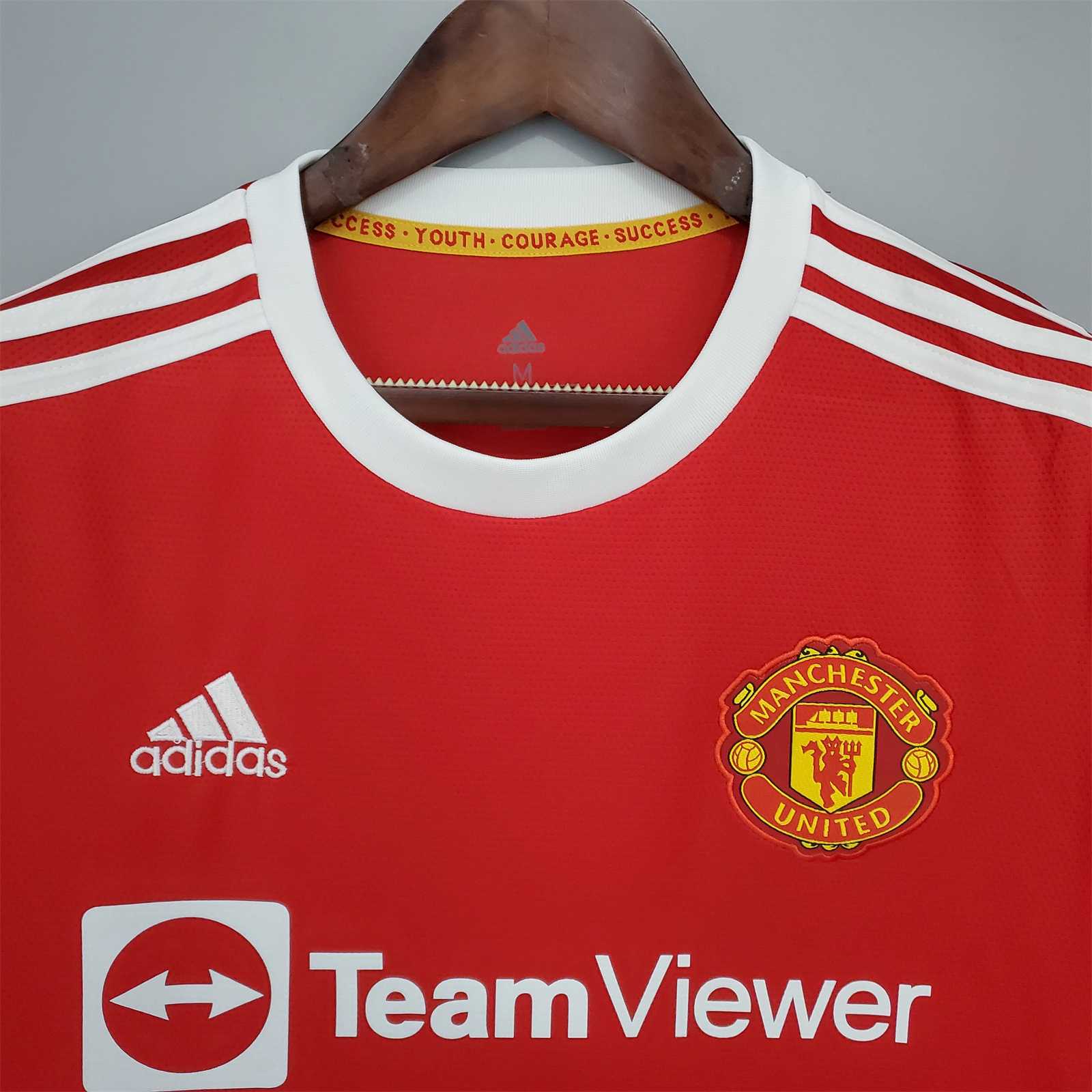 MAILLOT MANCHESTER UNITED DOMICILE 2021/2022 VERSION MANCHES LONGUES