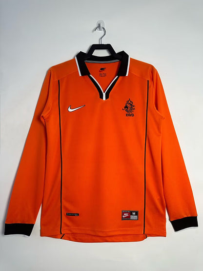 MAILLOT PAYS BAS DOMICILE 1998 VERSION MANCHES LONGUES