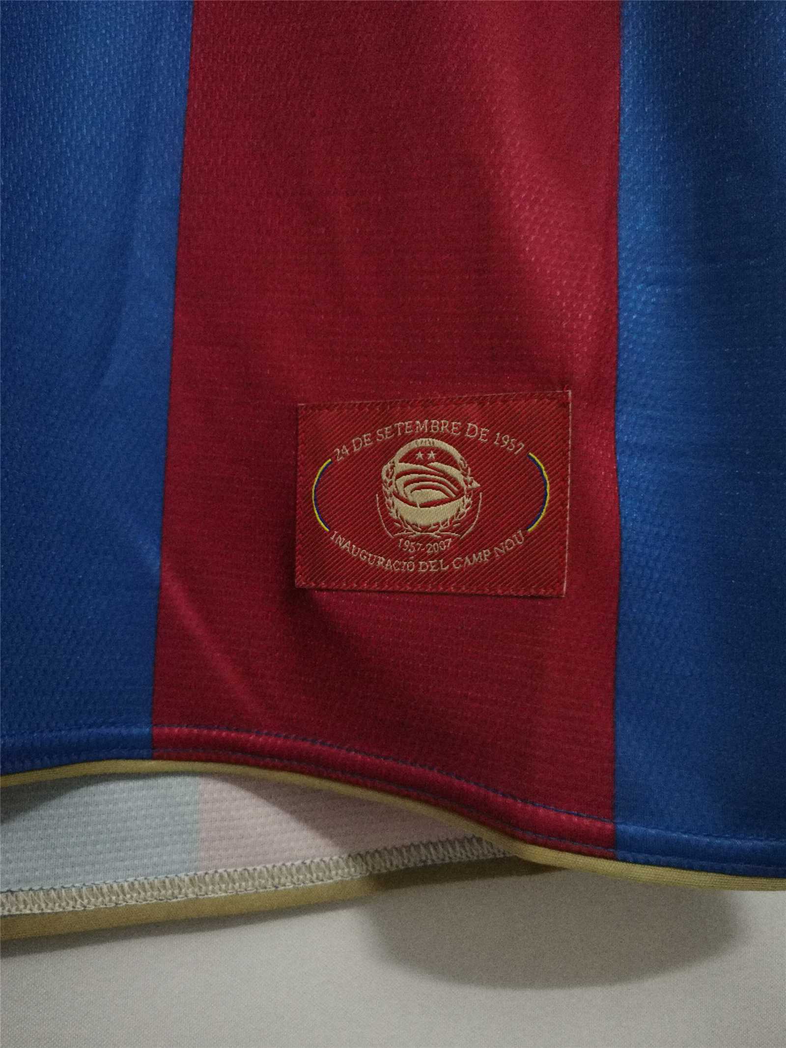 MAILLOT BARCELONE DOMICILE 2007/2008 VERSION MANCHES LONGUES