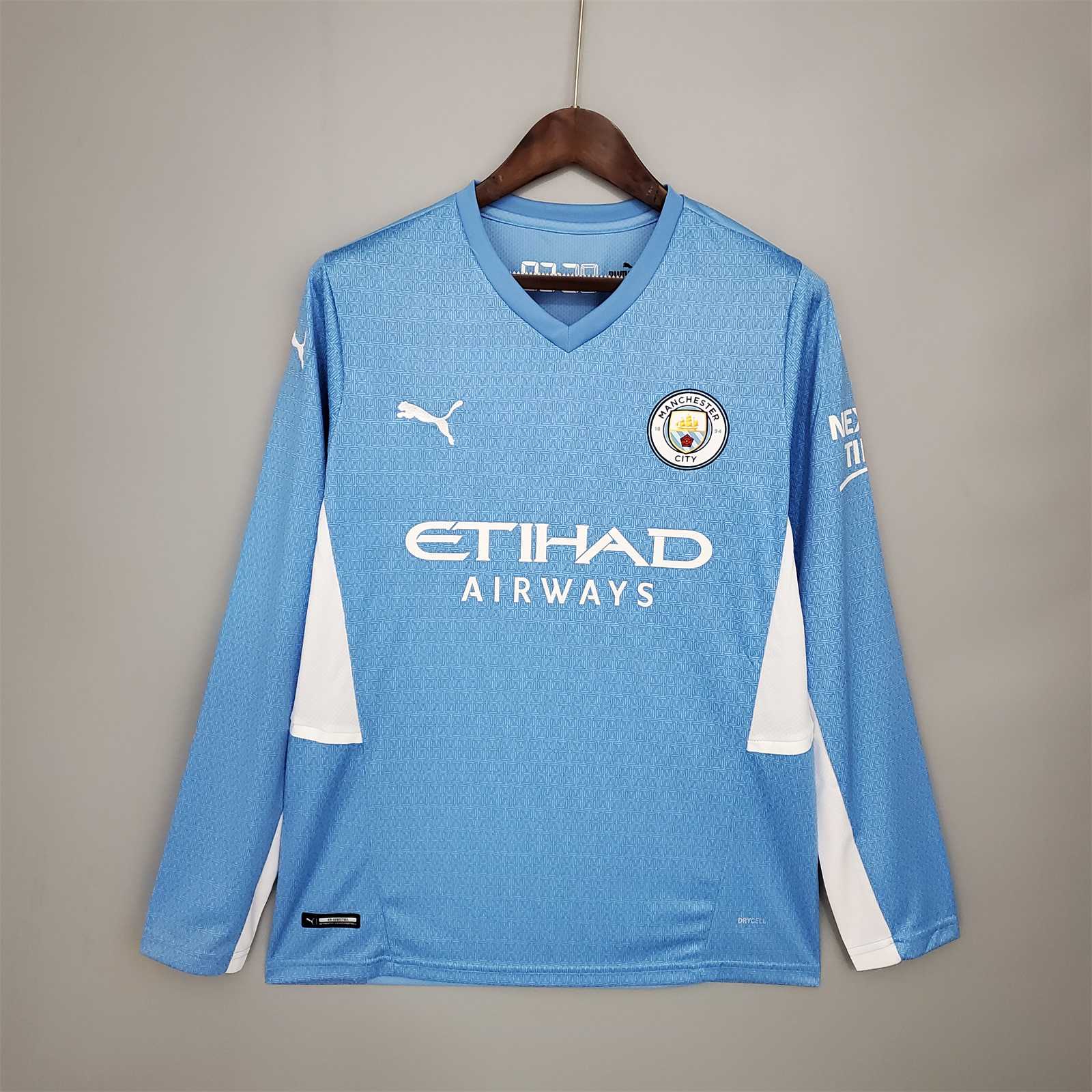 MAILLOT MANCHESTER CITY DOMICILE 2021/2022 VERSION MANCHES LONGUES