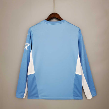 MAILLOT MANCHESTER CITY DOMICILE 2021/2022 VERSION MANCHES LONGUES