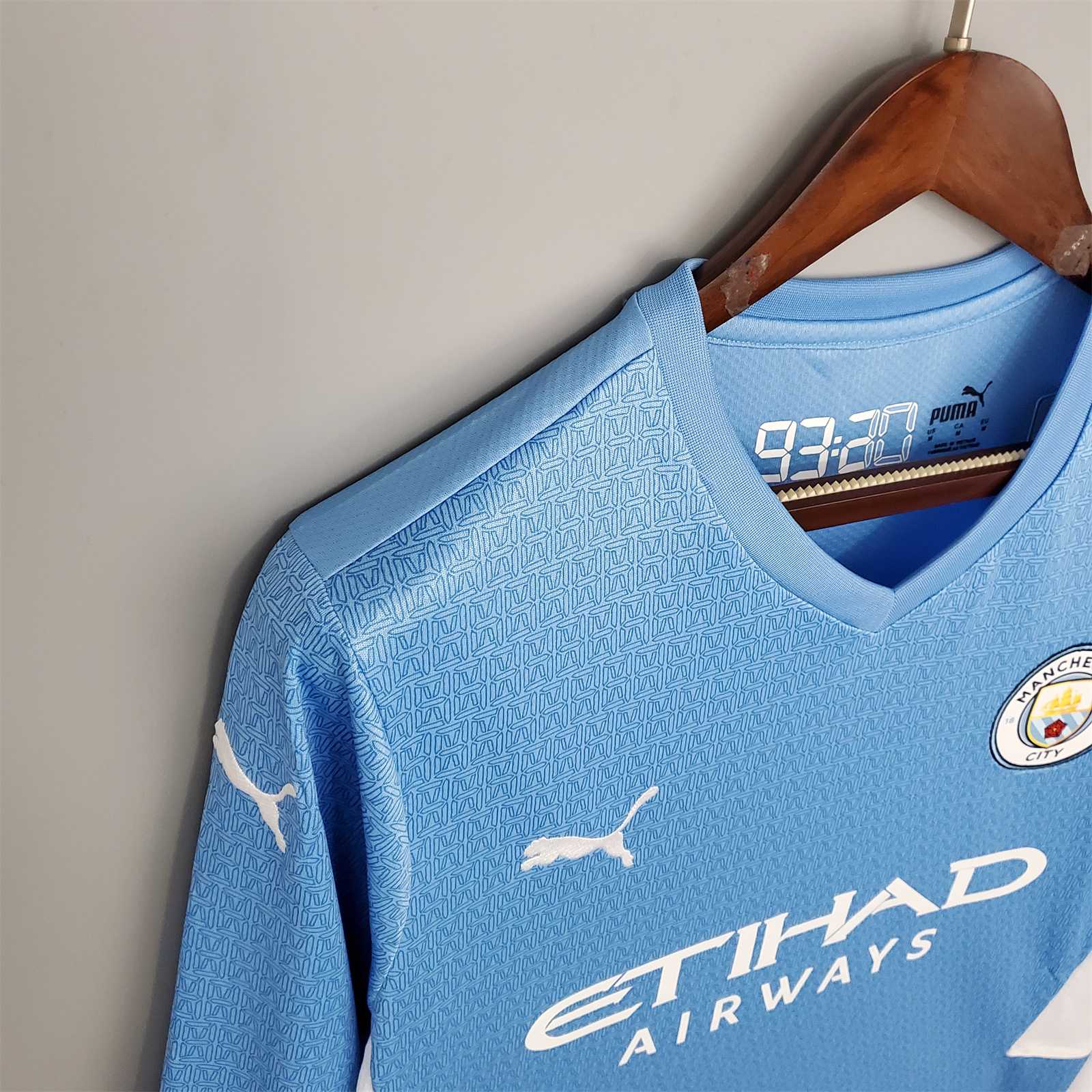 MAILLOT MANCHESTER CITY DOMICILE 2021/2022 VERSION MANCHES LONGUES