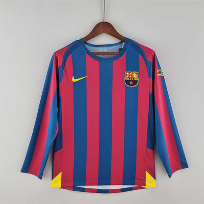 MAILLOT BARCELONE DOMICILE 2005/2006 VERSION MANCHES LONGUES