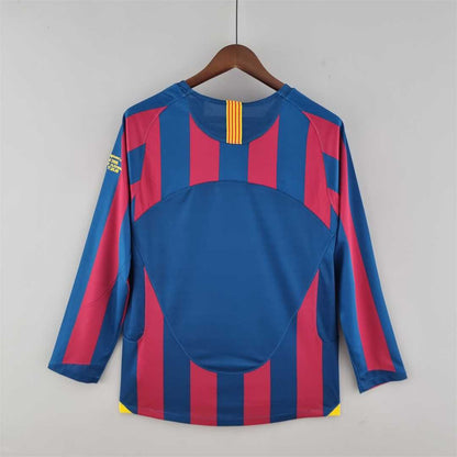 MAILLOT BARCELONE DOMICILE 2005/2006 VERSION MANCHES LONGUES